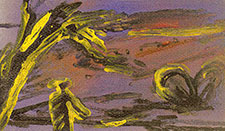 In der Dunkelheit an der Strecke